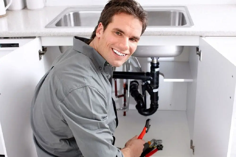 Plumber Working On A Sink