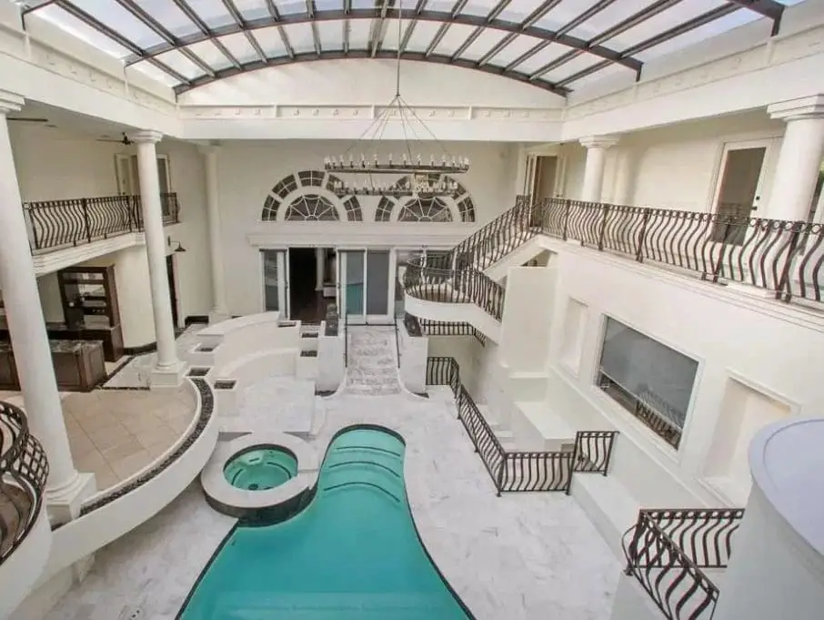 Daytime view of indoor pool