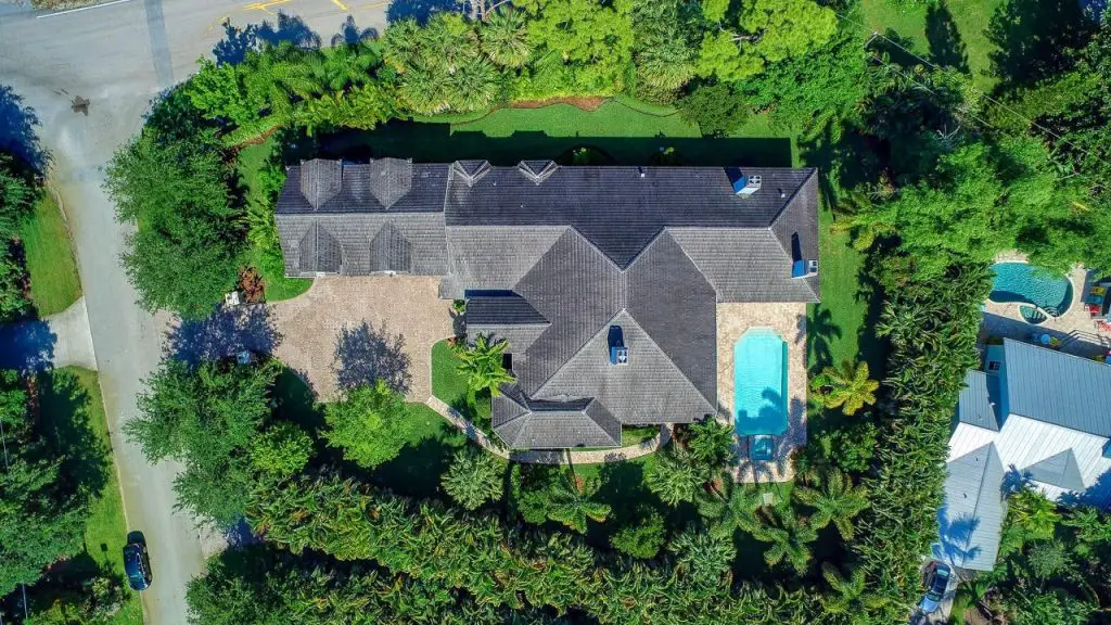 Aerial view of Justin Thomas' house in Jupiter Florida