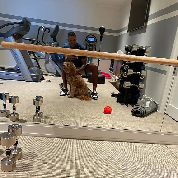 Michael Strahan's home gym