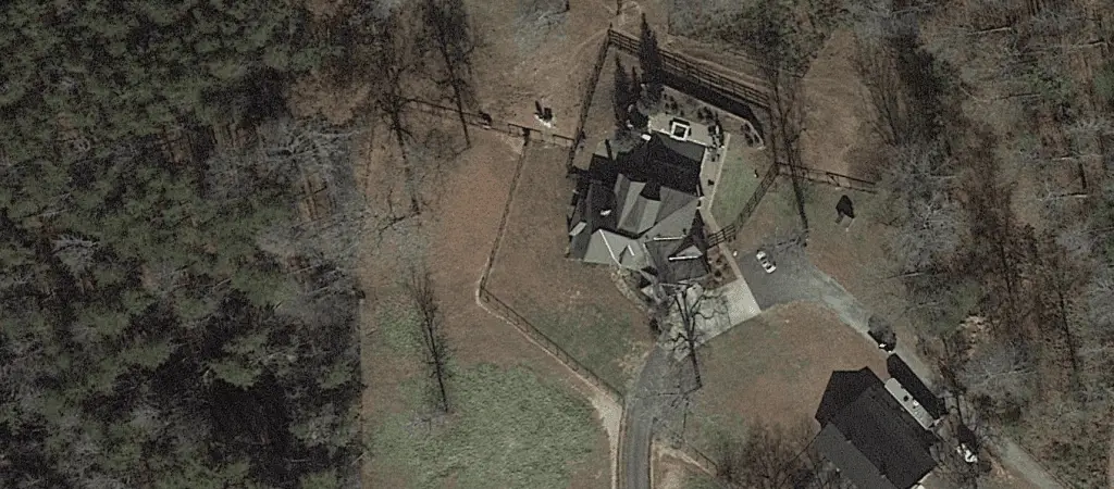 Google Earth view of Chase Elliott's house