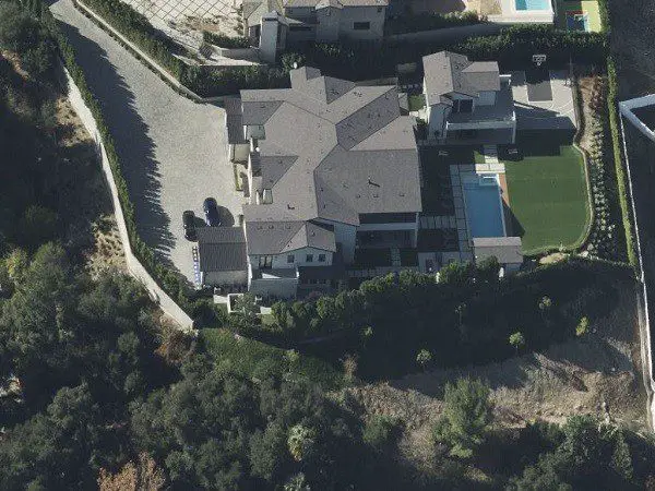 Aerial View Of Chris Paul's House