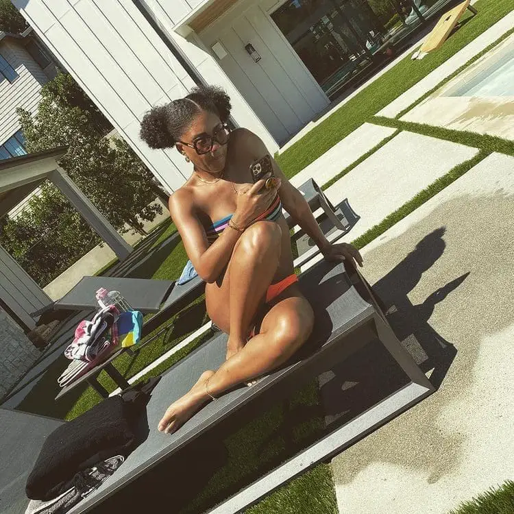 Chris Paul's Daughter Sunbathing