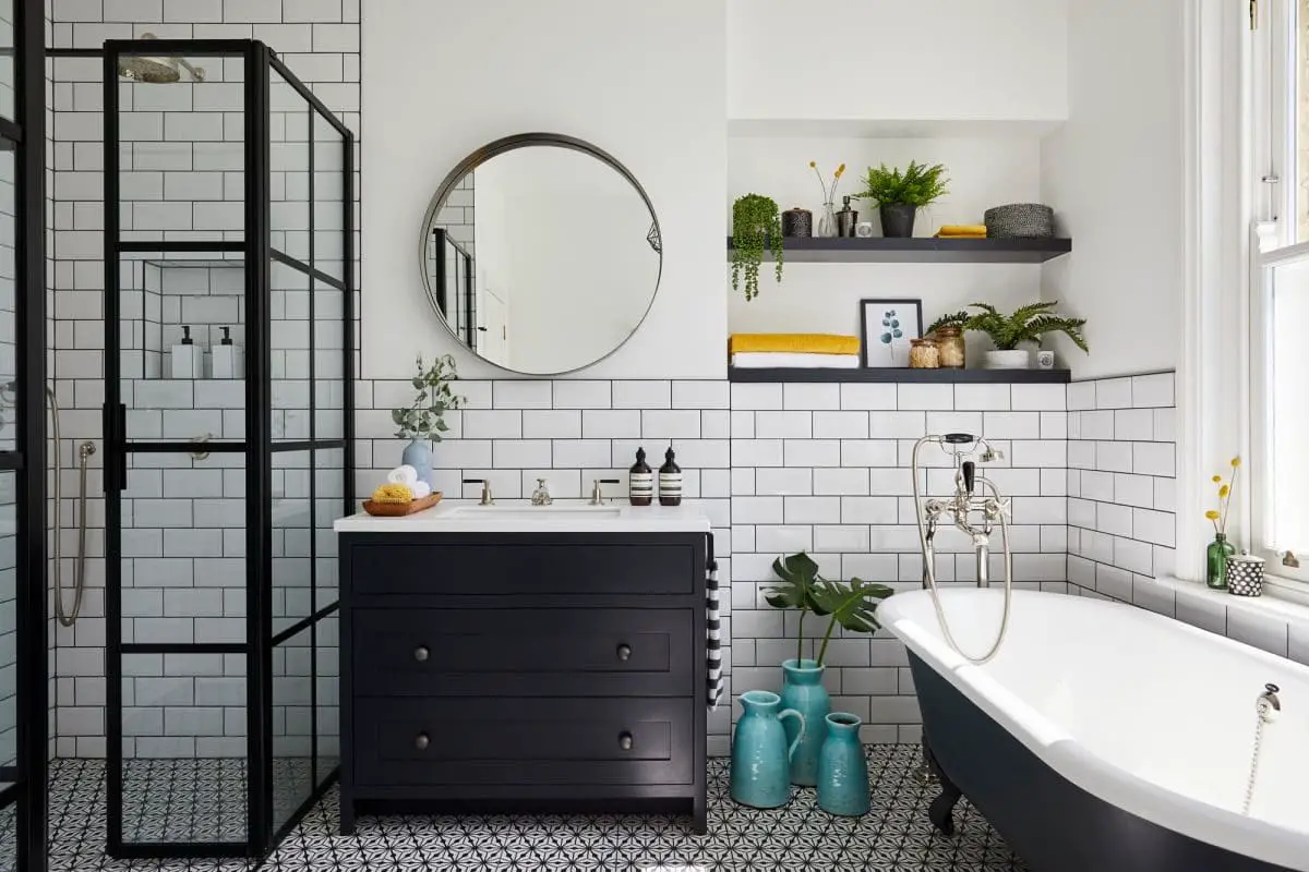 Bathroom With Plants