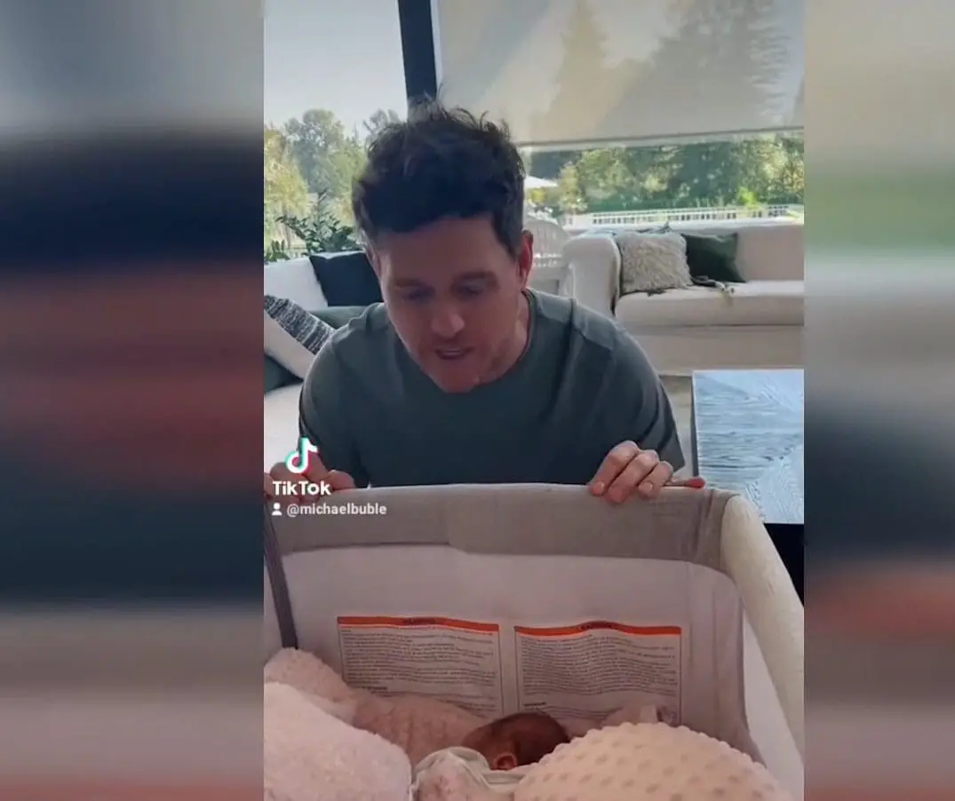 Michael Bublé’s living room (Source: TikTok)