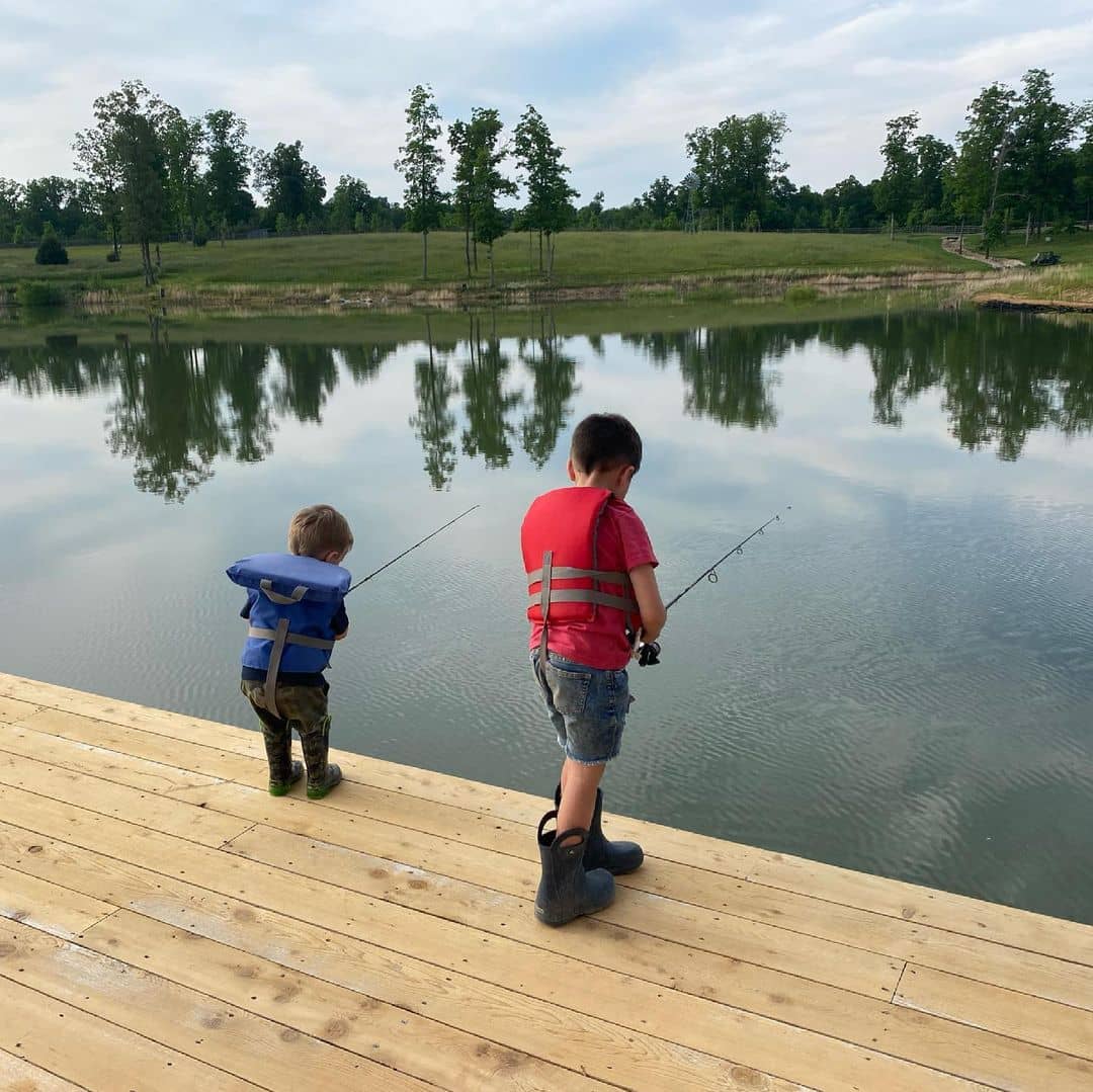 The lake in Carrie’s house (Source: Instagram)