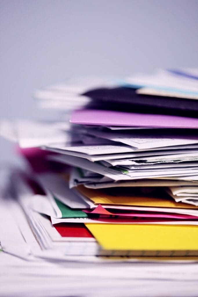 Piled Up Documents