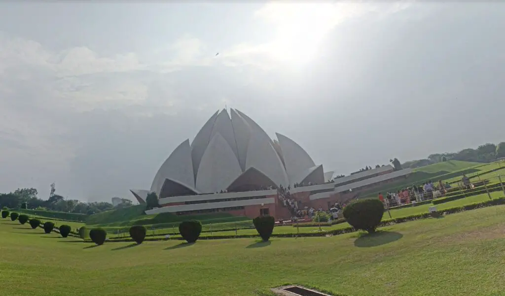 The Lotus Temple in Delhi India