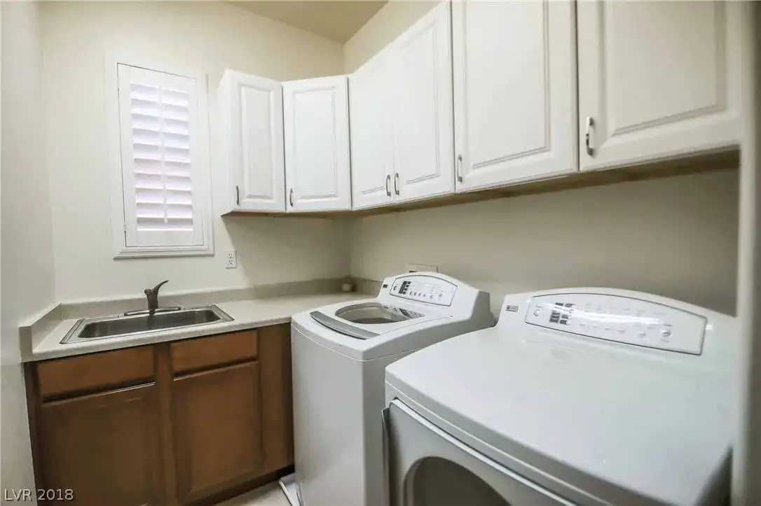 Collin Morikawa’s laundry room