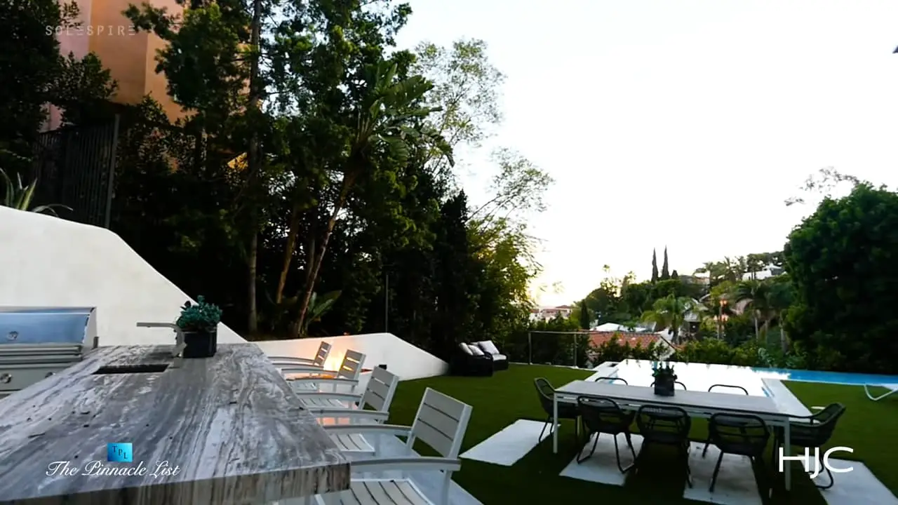 Adam Lambert’s outdoor culinary oasis