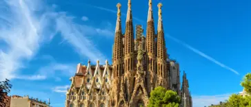 Strange Building Sagrada Familia In Barcelona