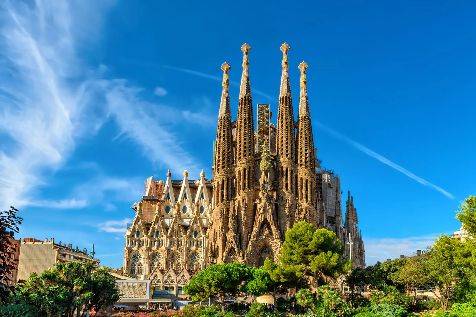 Strange Building Sagrada Familia In Barcelona