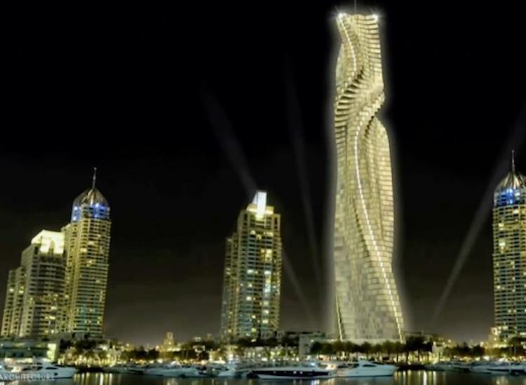 The Rotating Tower In Dubai, UAE