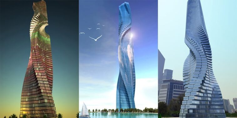 Strange Building Rotating Tower In Dubai, UAE