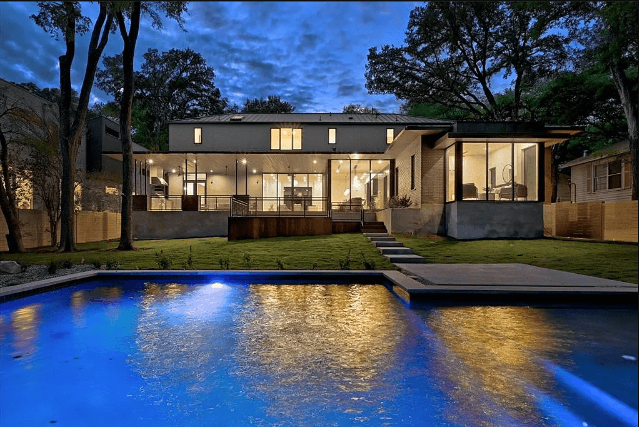 Large house with a pool