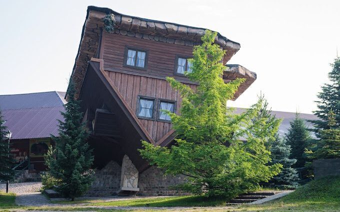 The Upside Down House In Szymbark, Poland