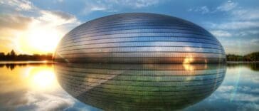 Strange Building National Theatre In Beijing, China