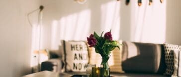 Living Room With Flowers
