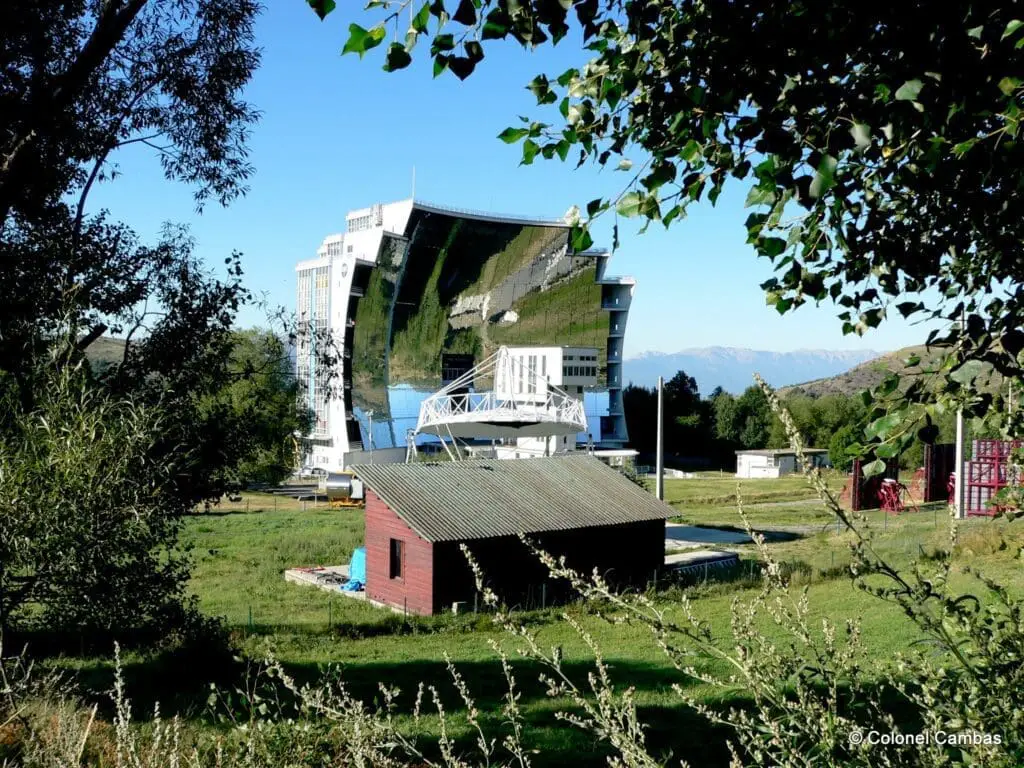 Strange Building Odeillo Solar Furnace in France