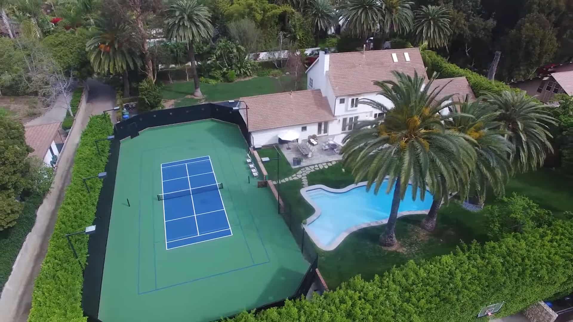 Aerial view of Patrick Dempsey’s house