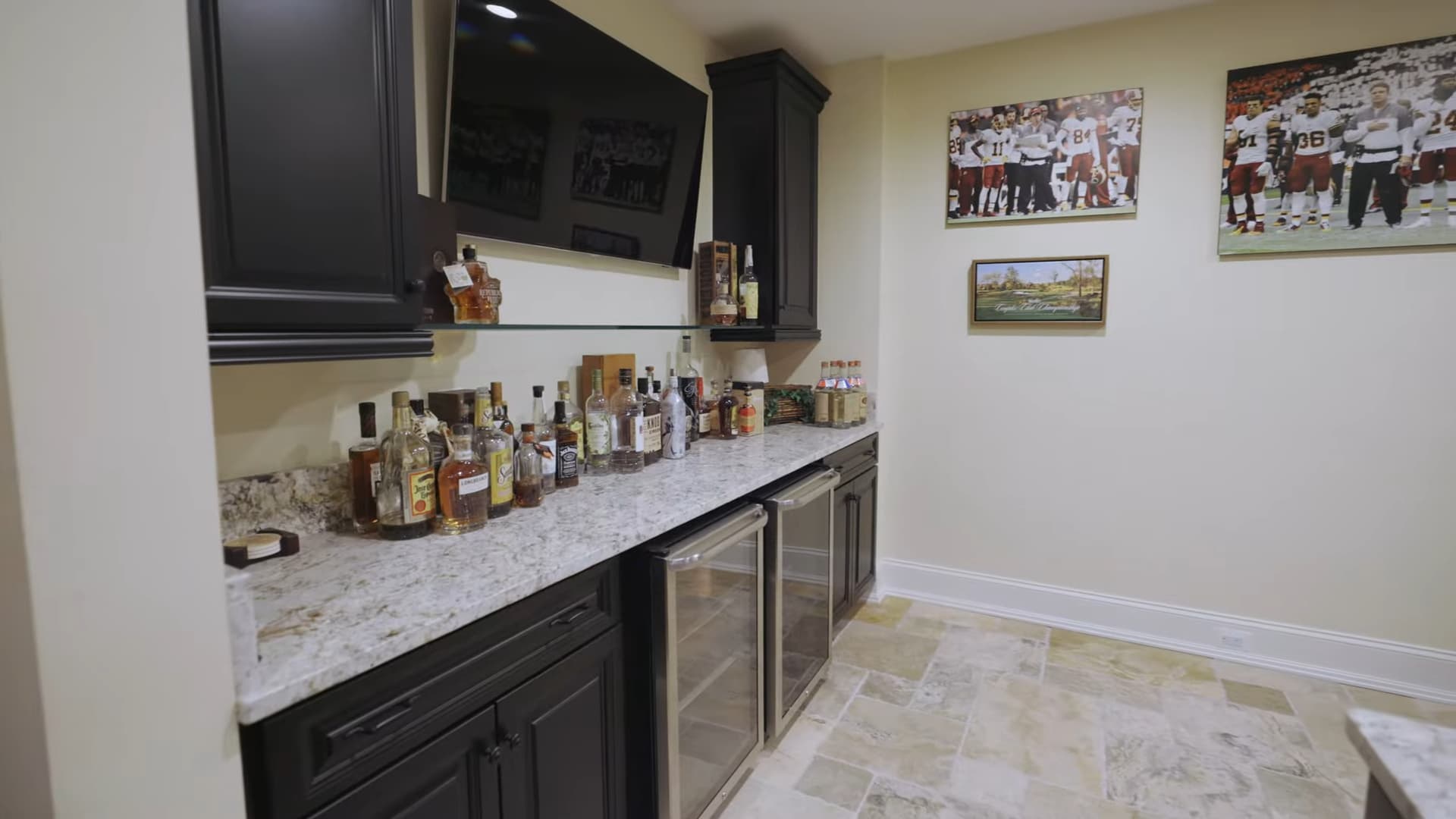 Carson Wentz’s wet bar