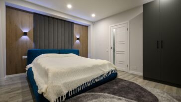 Bedroom With LED Lights