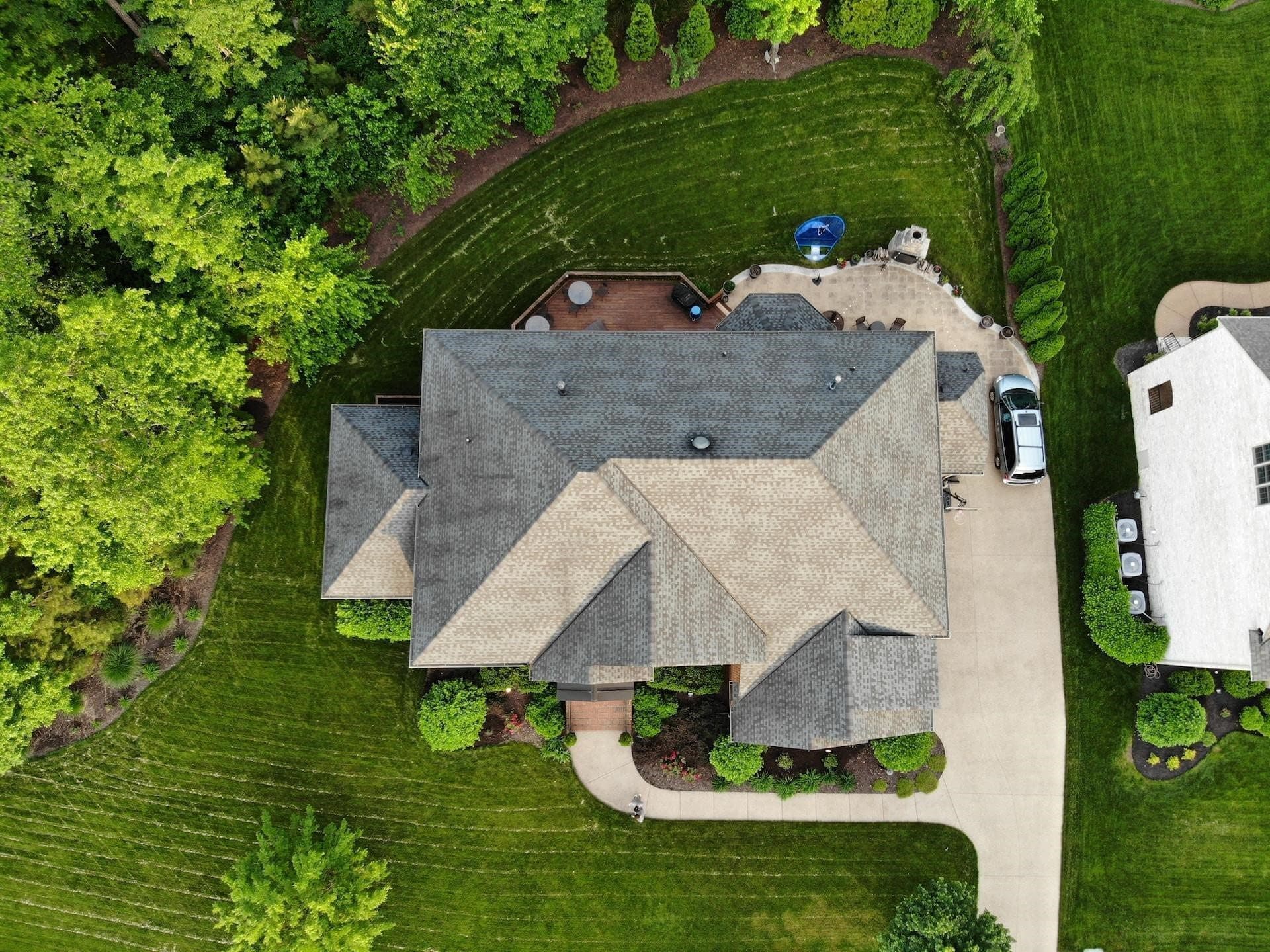 Aerial Shot of A House