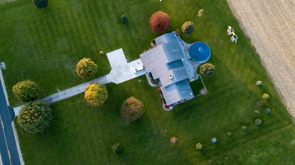 Aerial Shot of A House