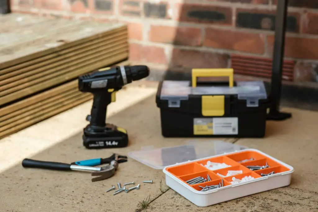 Toolbox And Electric Drill