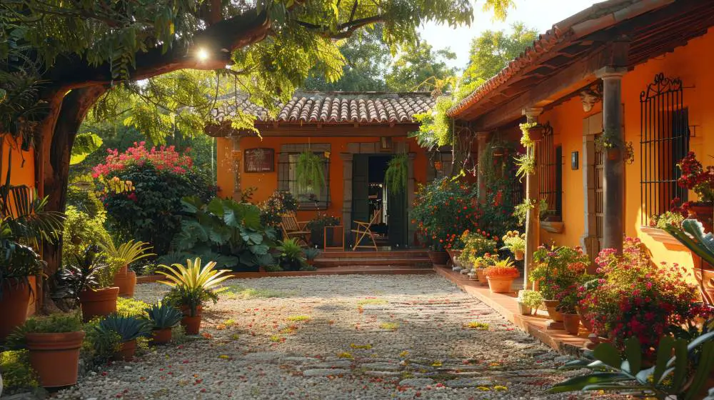 Colorful Mexican House