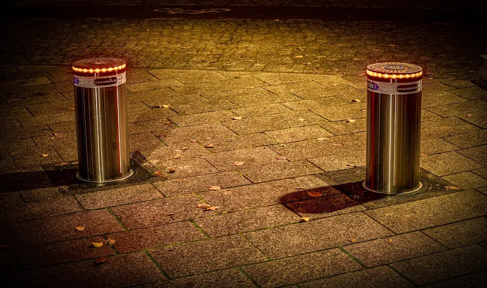 Collapsible Bollards With LED Lights