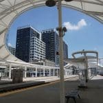 Train Station With Fabric Roofing