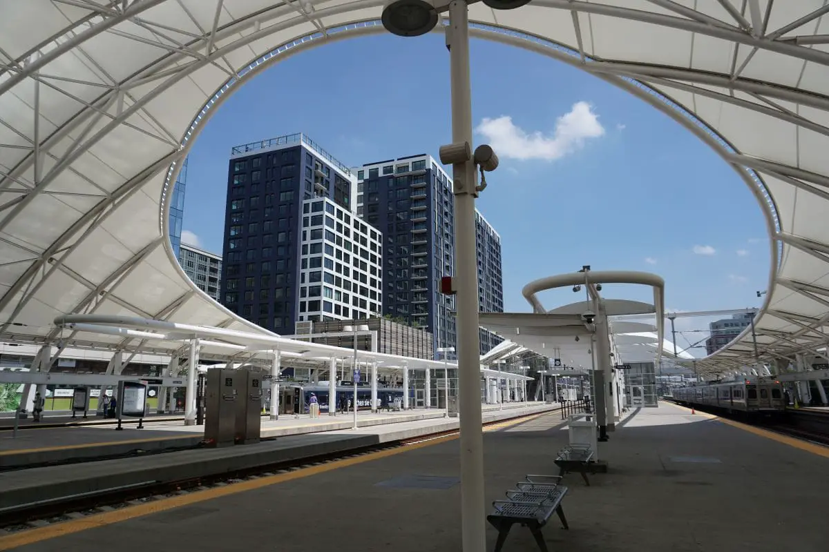 Train Station With Fabric Roofing