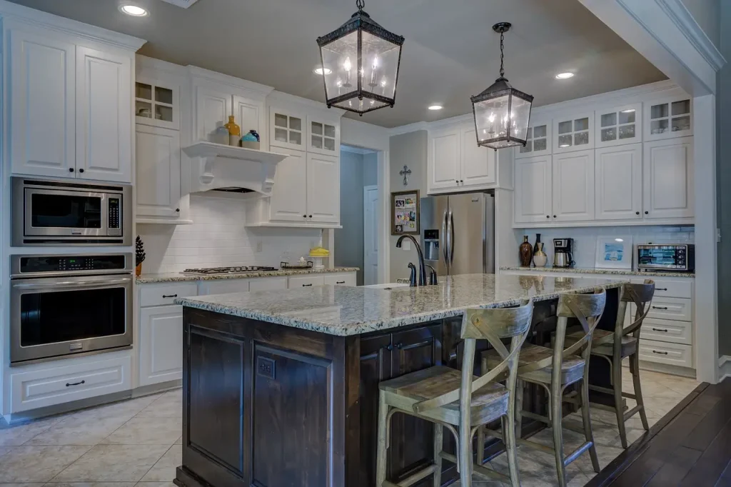 Kitchen With White Shaker Cabinets