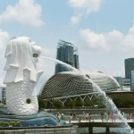 Merlion Statue In Singapore