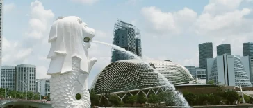 Merlion Statue In Singapore