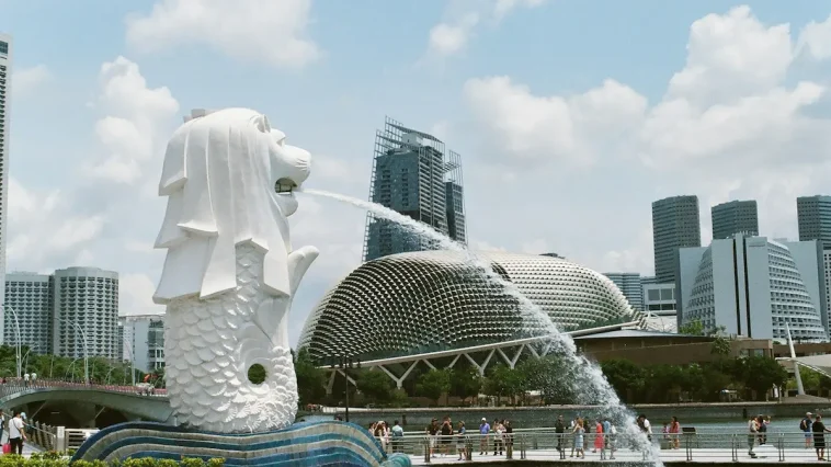 Merlion Statue In Singapore