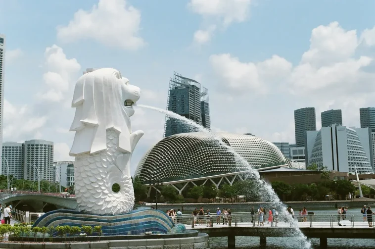 Merlion Statue In Singapore