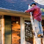Cleaning Roof Gutter